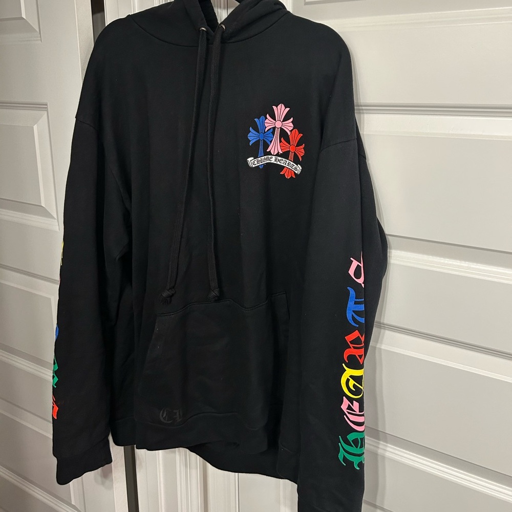 Chrome Hearts Multi Color Cross Logo Hoodie